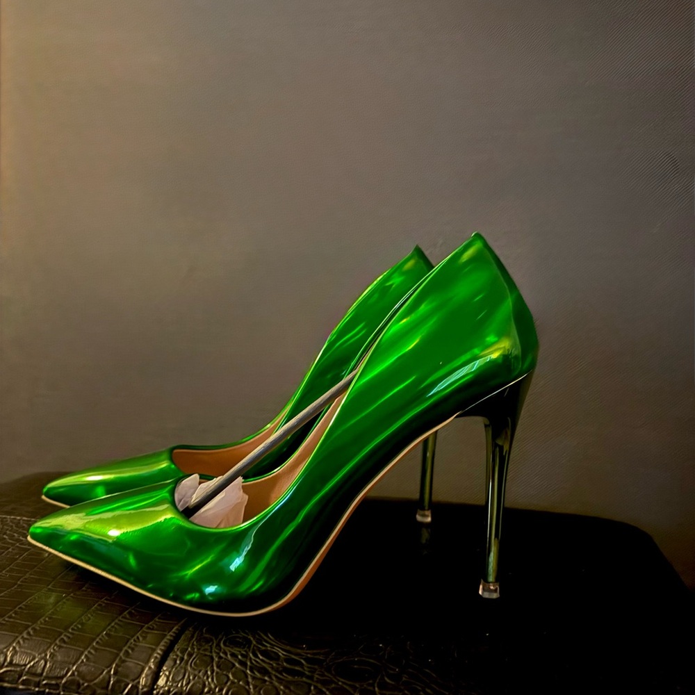 Emerald Green Tinkerbell Heels